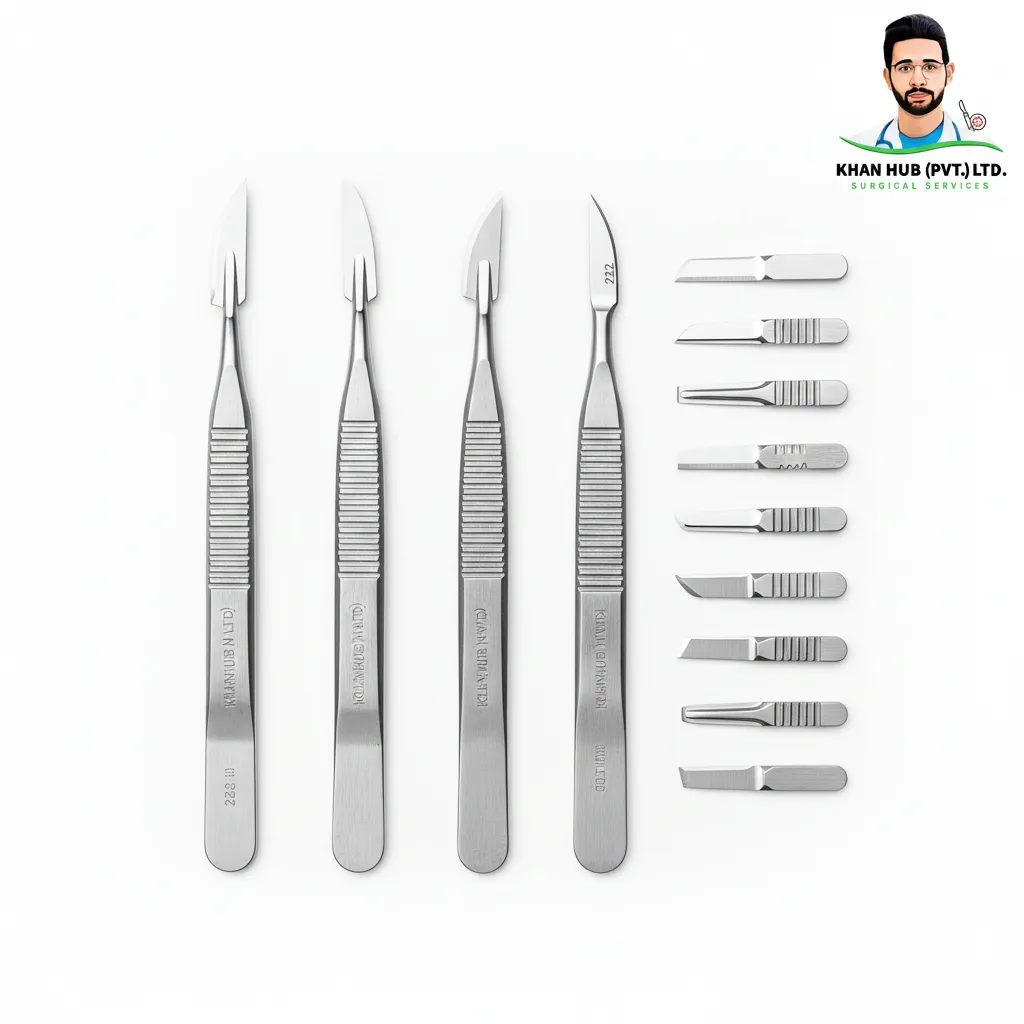 Scalpel Handle Set with Disposable Blades
