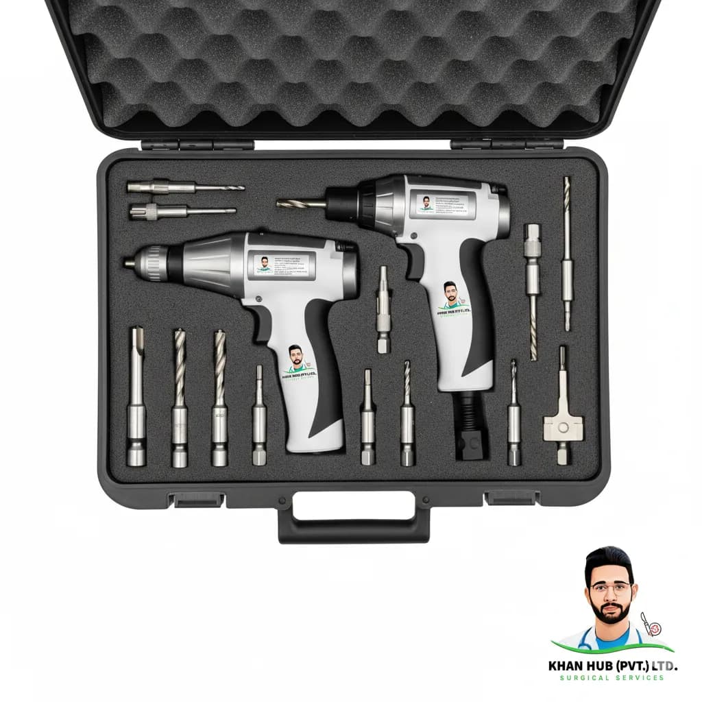 Orthopedic Power Drill and Saw System Set